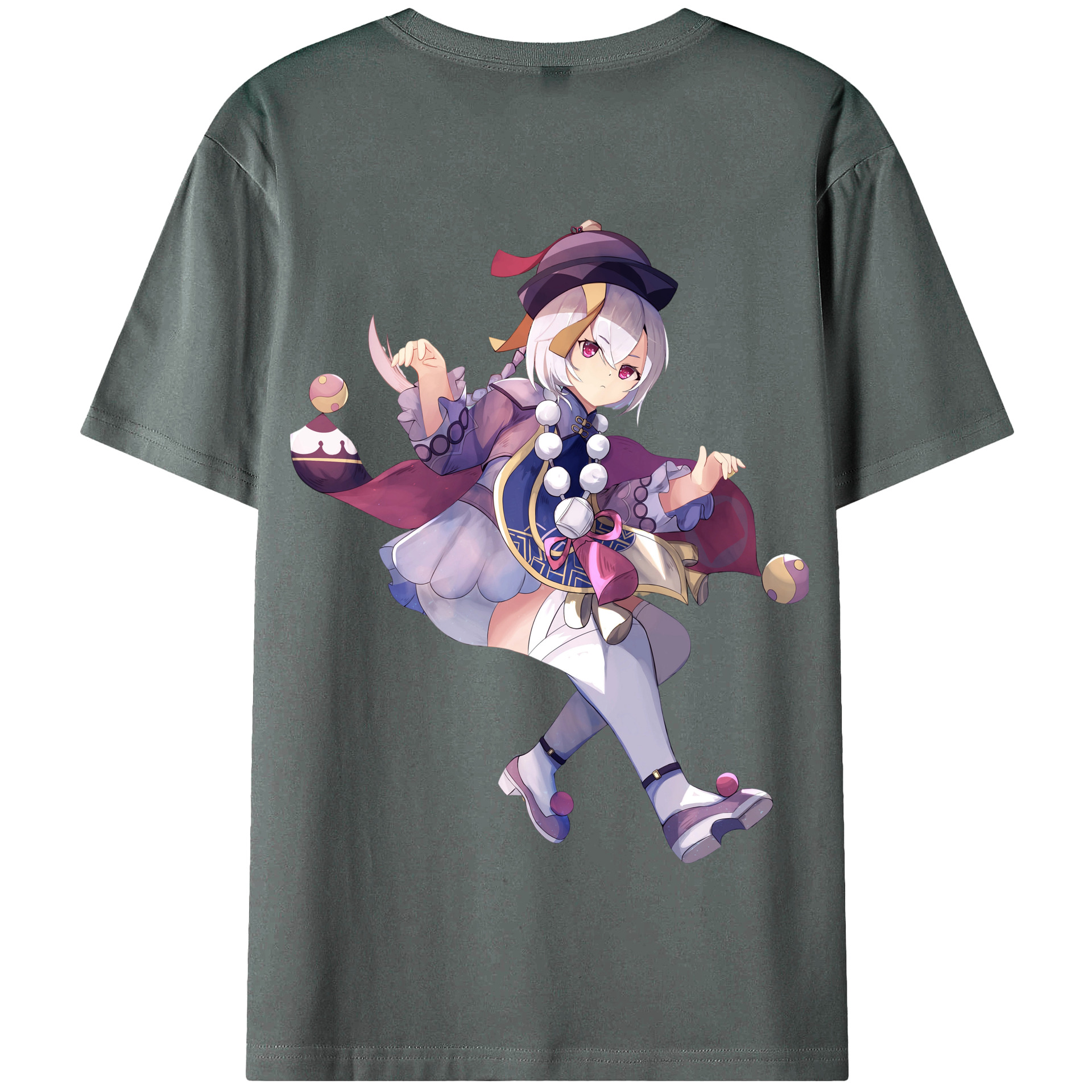 げんし神 七七 なな  genshin Nana 綿100％半袖Tシャツ（背面プリント）